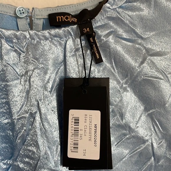 MAJE | Sheath dresses Blue Clair Dress | size 34 - Picture 8 of 11